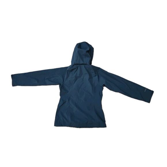 Eddie Bauer Weatheredge Rain Teal Jacket Women’s Sz Small Packable Hood - Picture 6 of 7